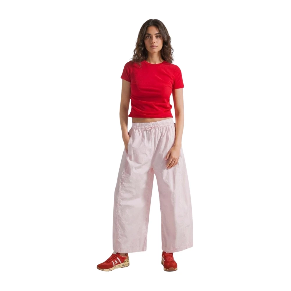 Deha Women's Pink Wide Trousers - Wide Trousers - M - Trousers