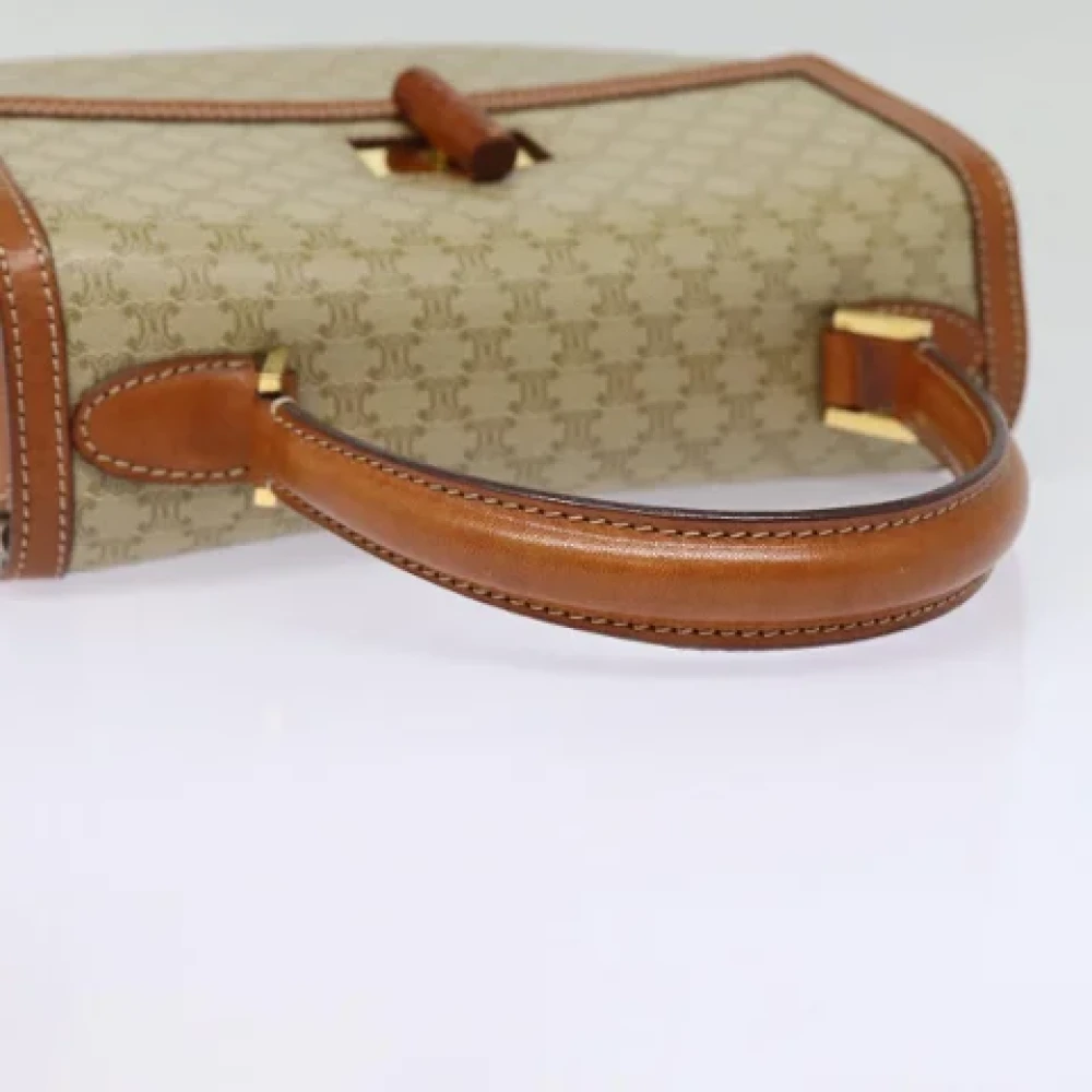Celine Vintage Pre-owned Canvas handbags Beige Dames