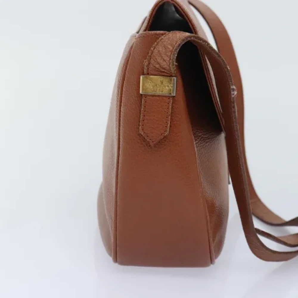 Yves Saint Laurent Vintage Pre-owned Leather shoulder-bags Brown Dames