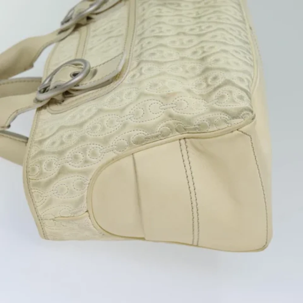 Celine Vintage Pre-owned Leather totes White Dames