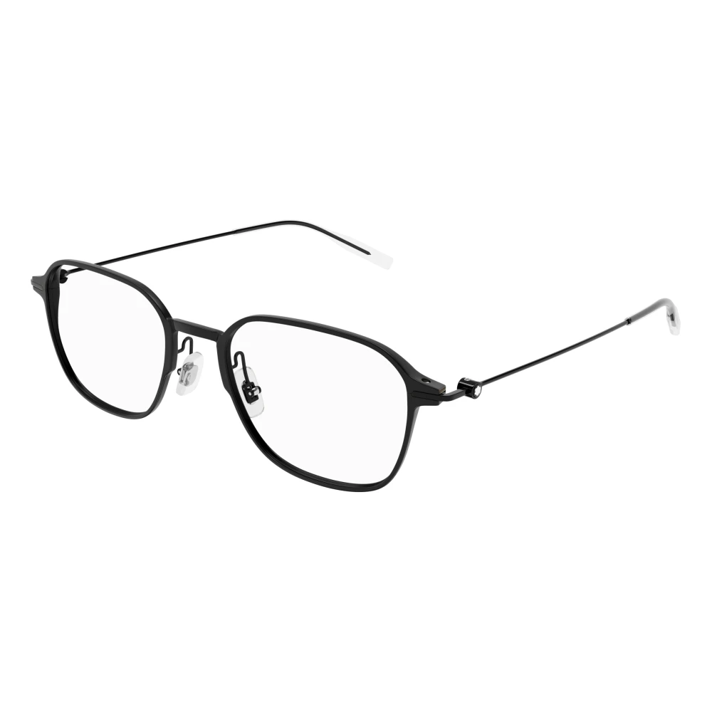 Montblanc Men's Black Glasses, 53 Mm, Stylish Eyeglasses In Color