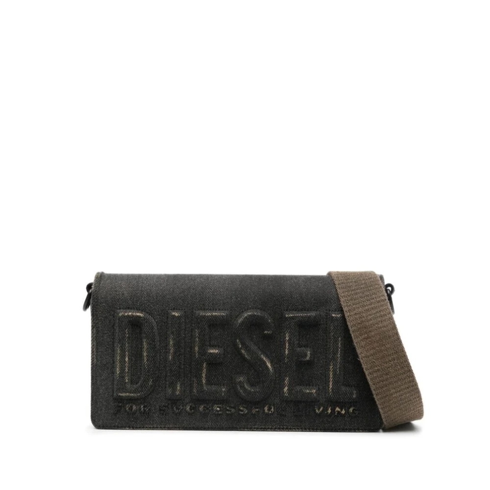 Diesel Cross Body Bags Black Dames