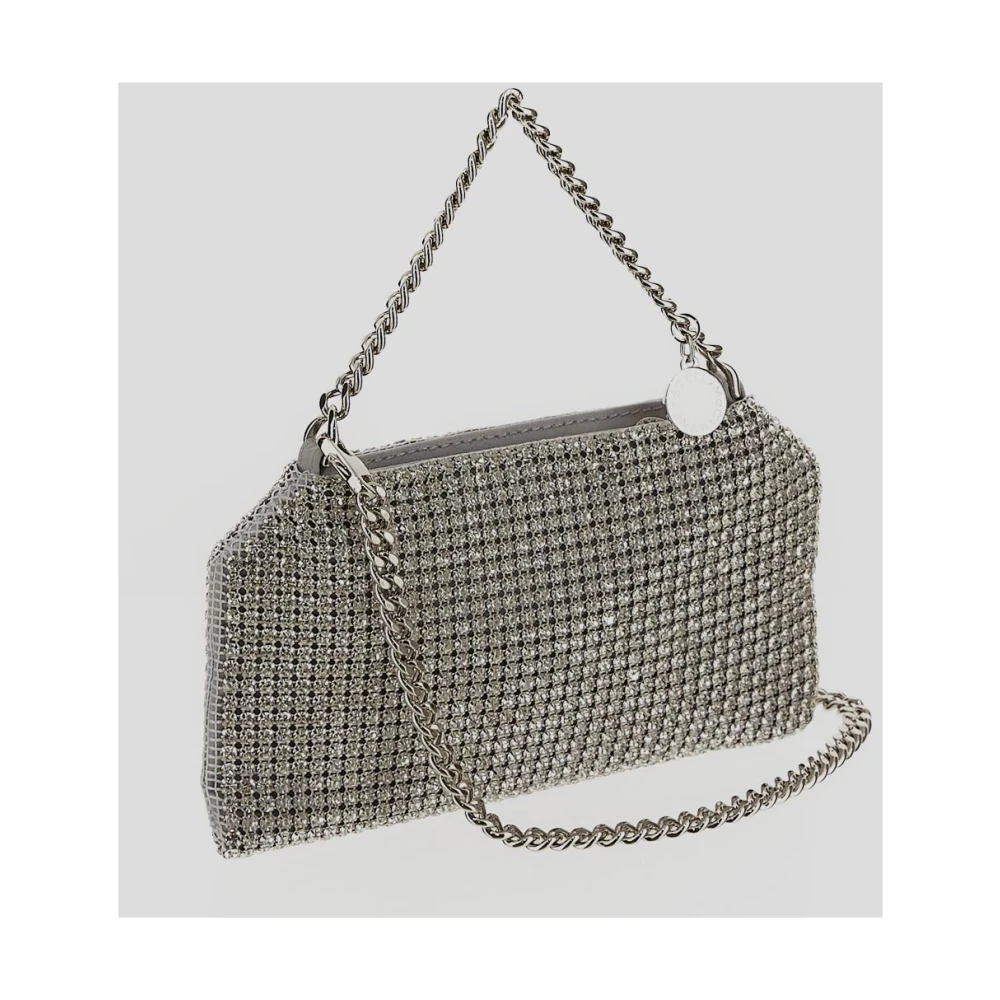 Stella Mccartney Kristallen Falabella Tas van Polyester Gray Dames
