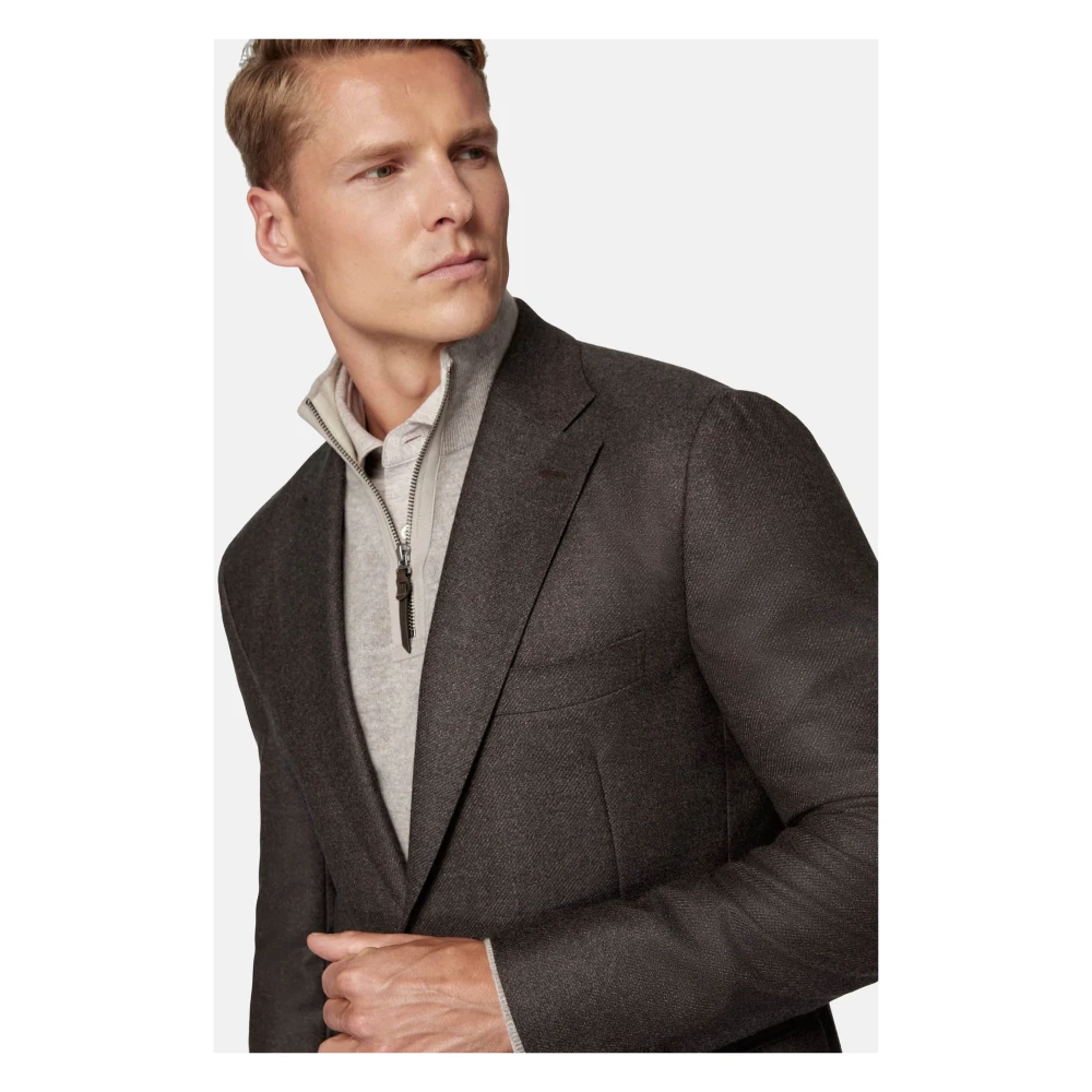 Boggi Milano Jas van zuivere wol Blue Heren