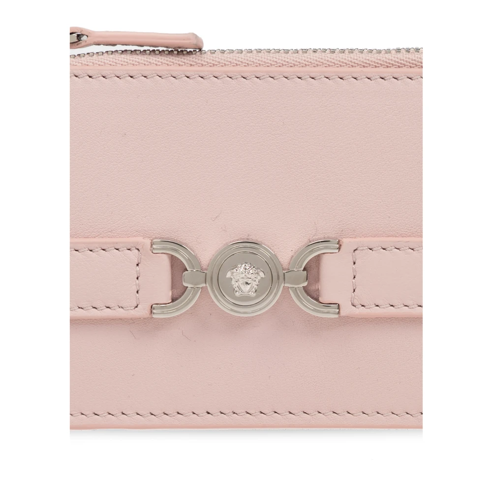 Versace Leren kaarthouder Pink Dames
