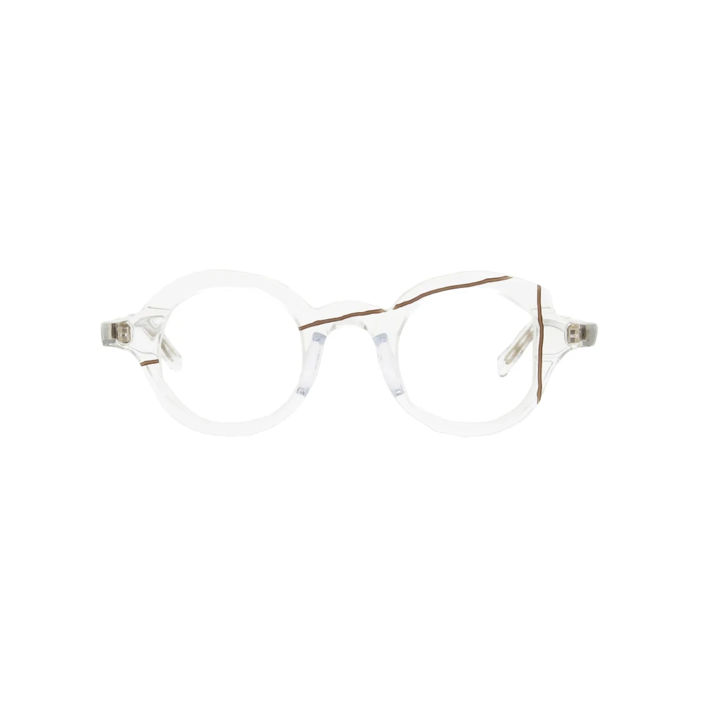 Masahiromaruyama Women's White Glasses, 43 Mm, Neutral Optical Frames Stylish Addition