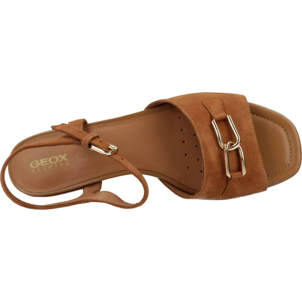 Geox Flat Sandals Brown Dames