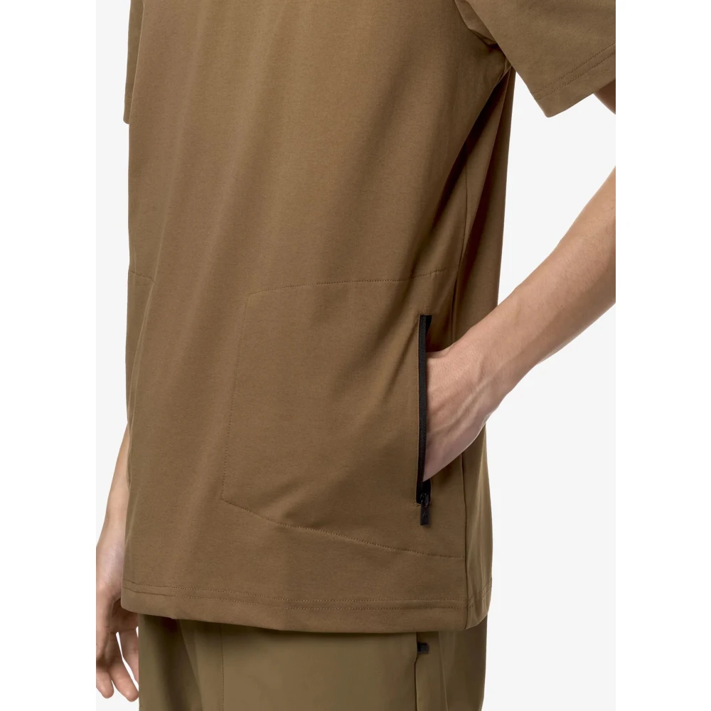 K-way Reis Seril T-Shirt Brown Heren