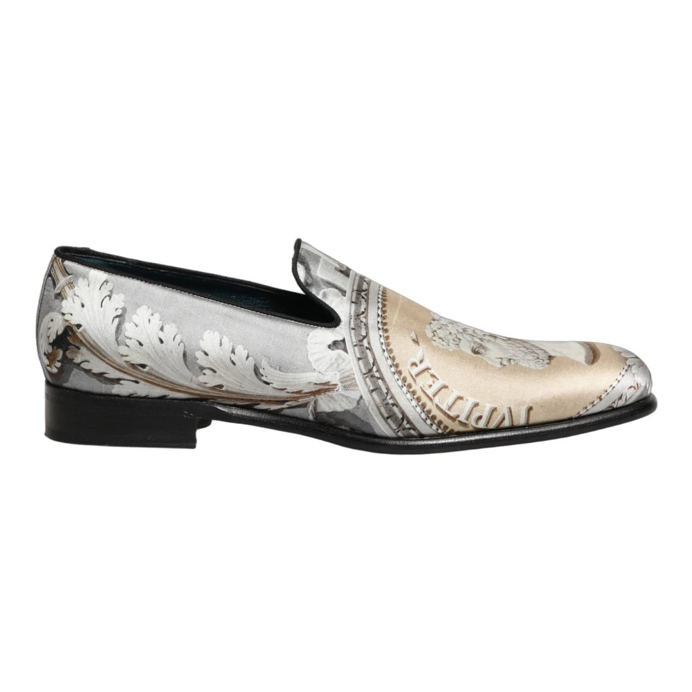 Dolce & Gabbana Uomo Multicolor - Roman Slip-On Dress Mocassini - Shoes - E - 44 Eu