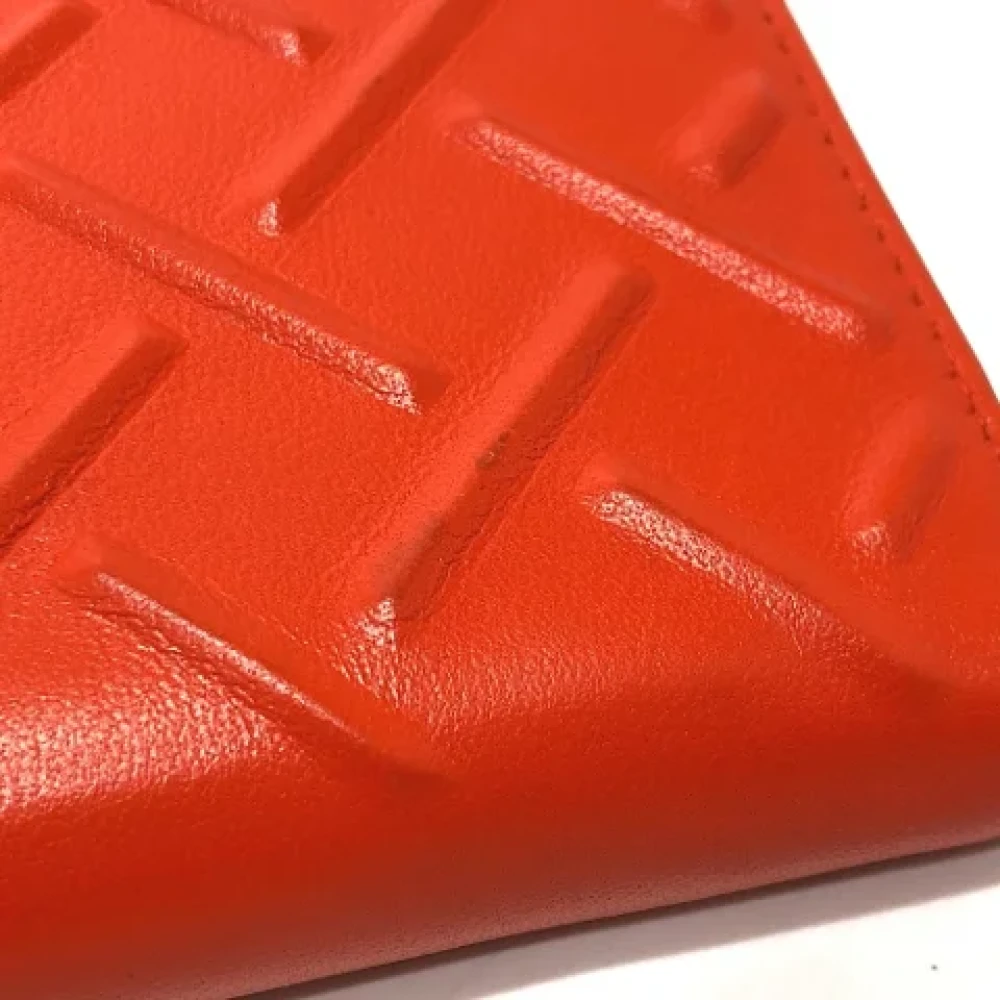 Bottega Veneta Vintage Pre-owned Leather wallets Orange Dames