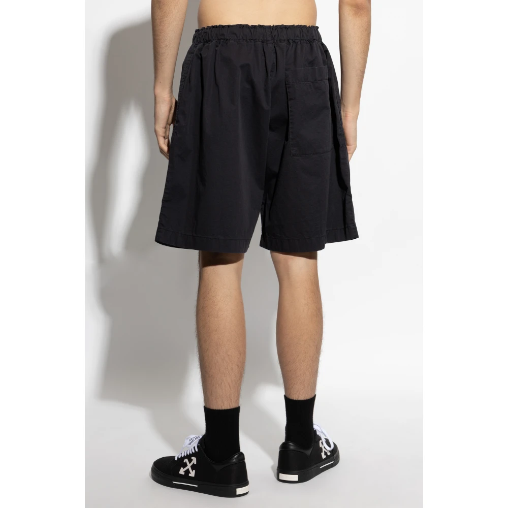 Palm Angels Logo shorts Black Heren