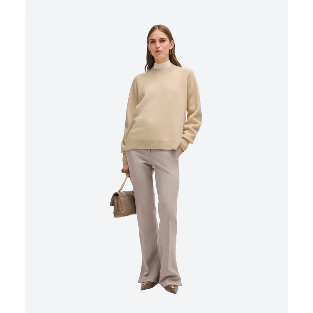 Hugo Boss Wol en Cashmere Trui Beige Dames