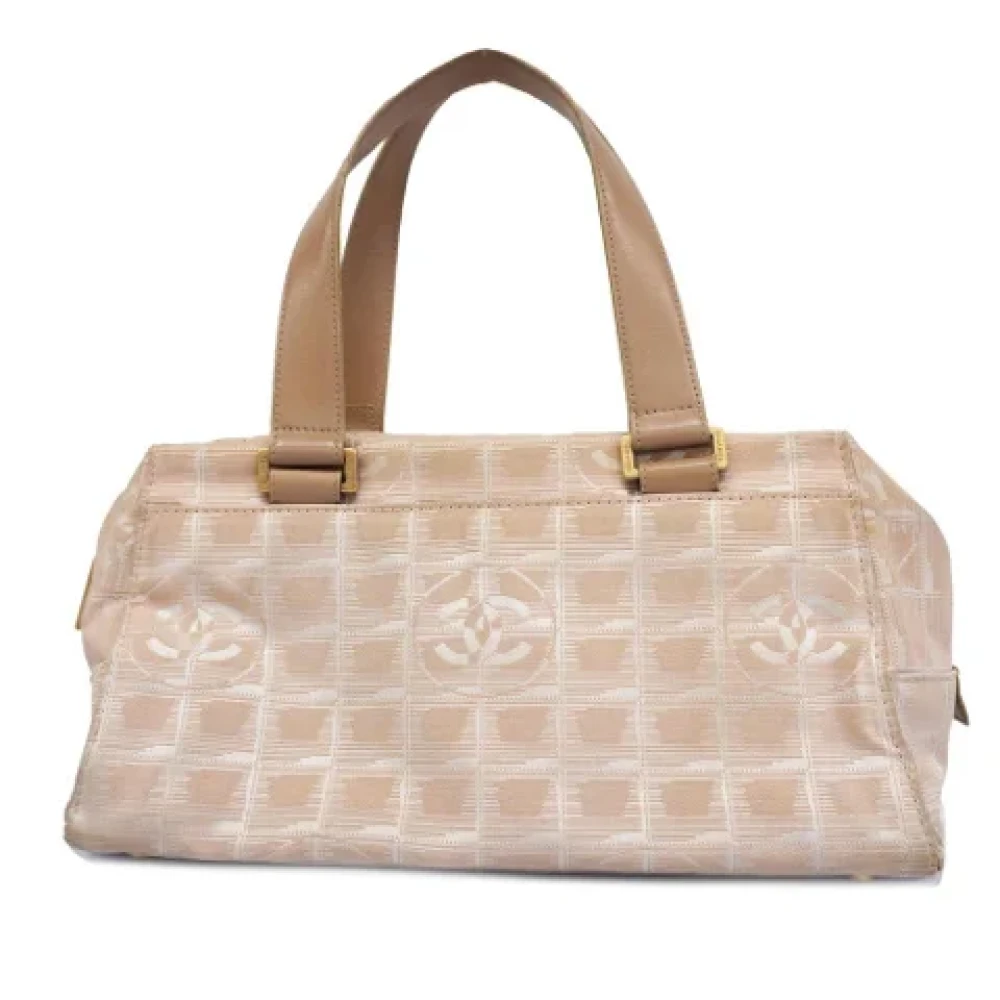 Chanel Vintage Pre-owned Fabric chanel-bags Beige Dames