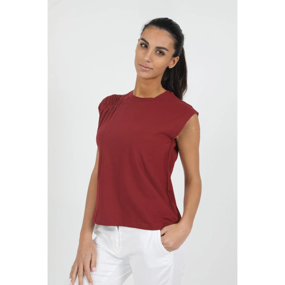 Alpha Studio Stijlvol T-Shirt Red Dames