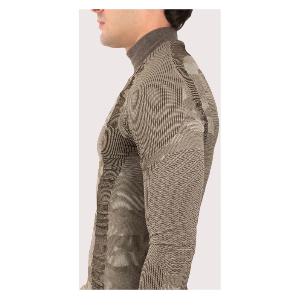 Misbhv Camo Lange Mouw Sport Tee Beige Heren