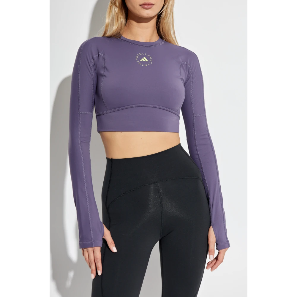 adidas by stella mccartney Kort Trainingshirt Purple Dames