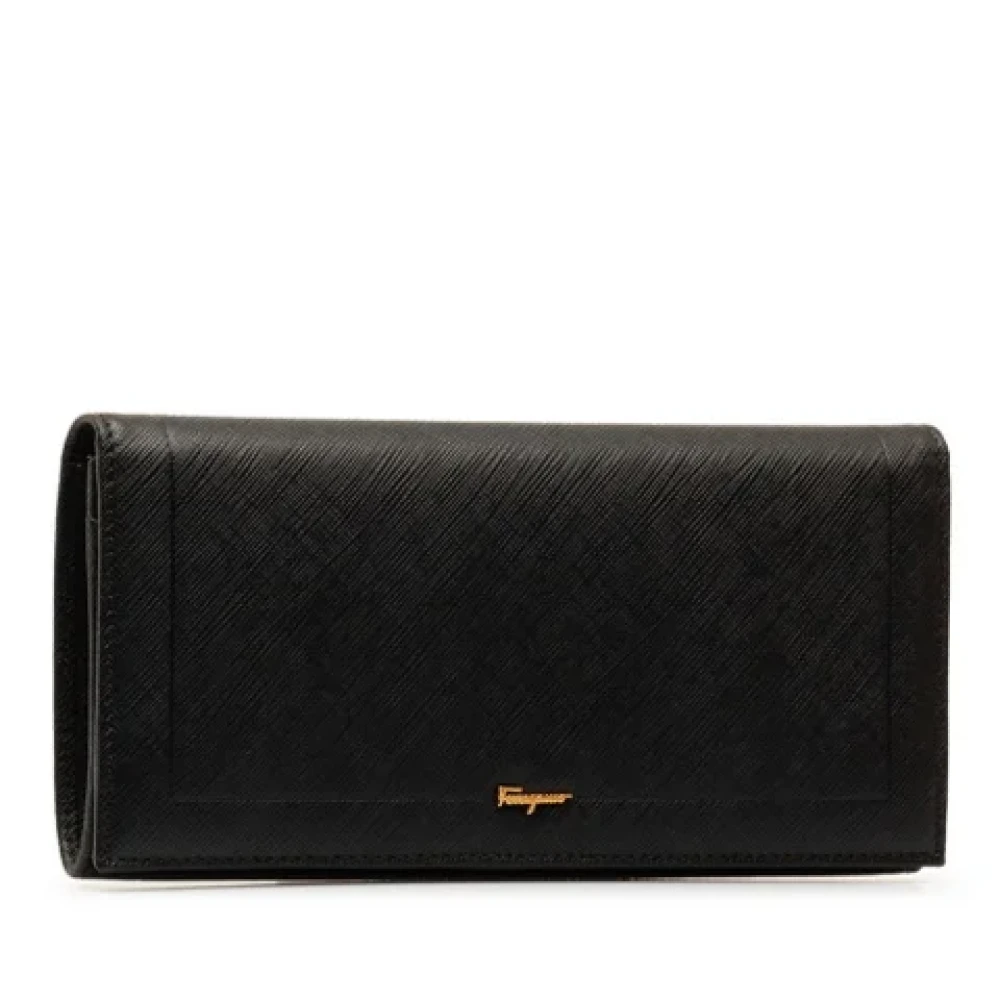Salvatore Ferragamo Pre-owned Leather wallets Black Dames