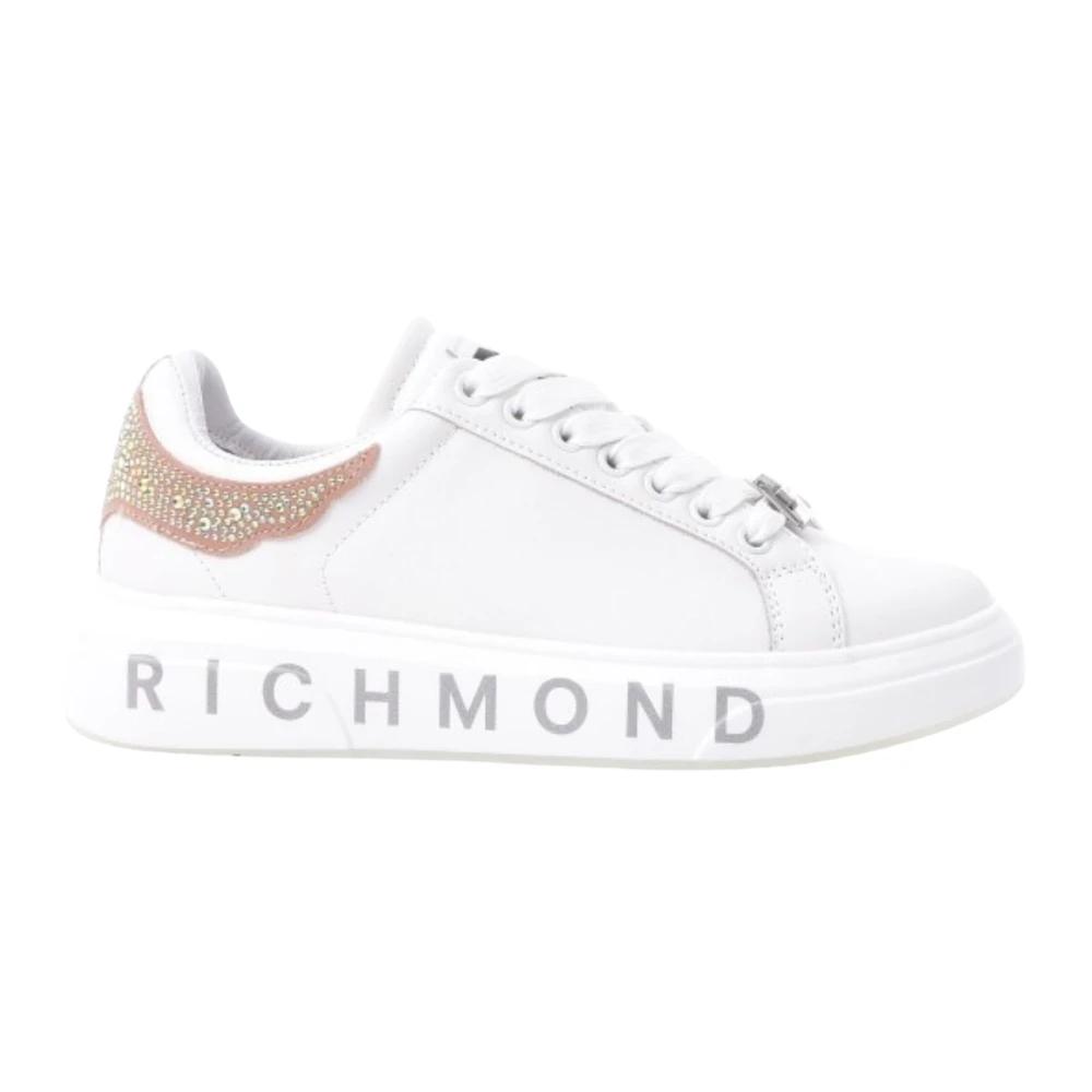 John Richmond Witte Leren Sneakers voor Vrouwen Dames Schoenen