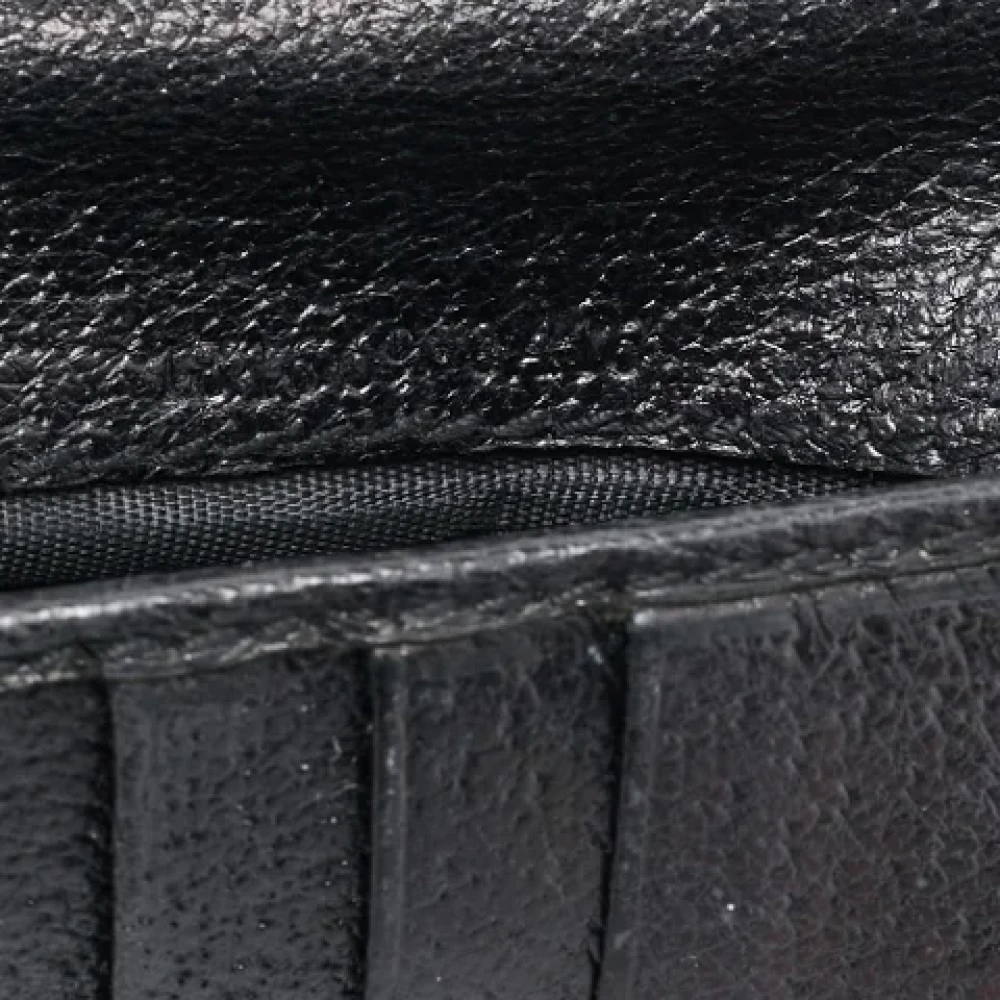 Gucci Vintage Pre-owned Canvas wallets Black Dames