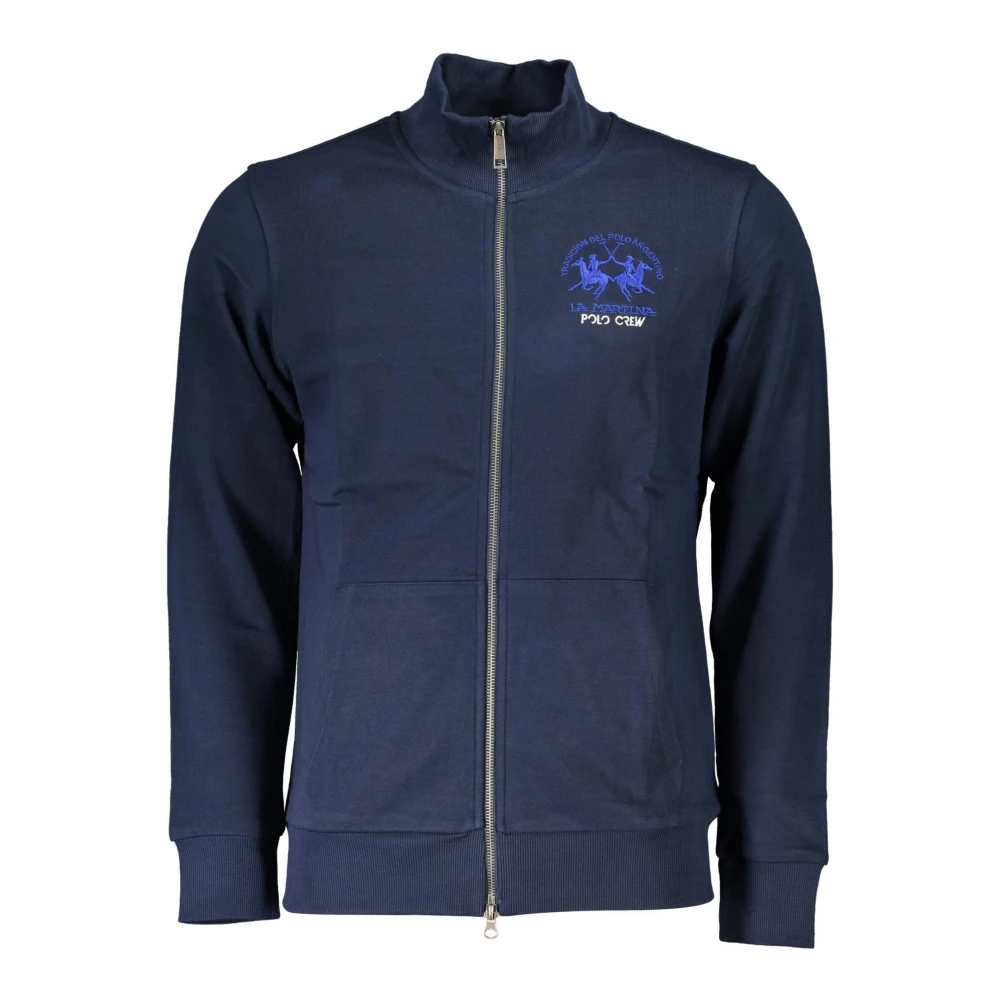 La Martina Men's Blue Zip-Throughs,, Sweatshirt With Zip Extra Large