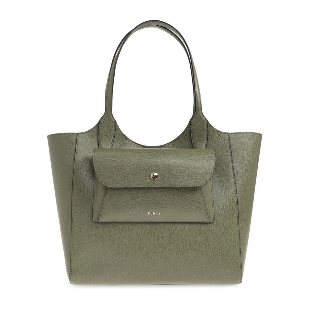 Furla Women's Green Lea Medium Shopper Bag