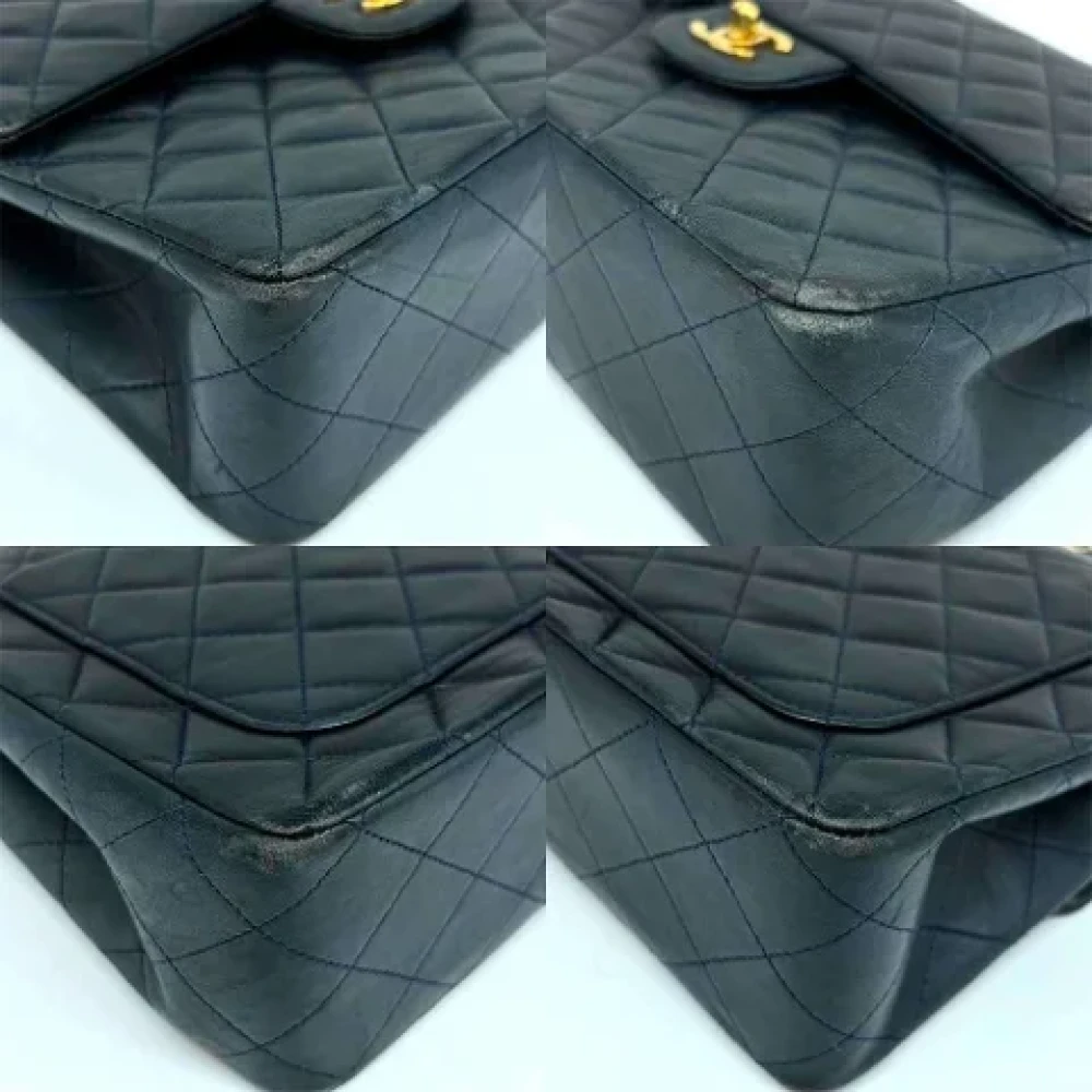 Chanel Vintage Pre-owned Leather chanel-bags Blue Dames