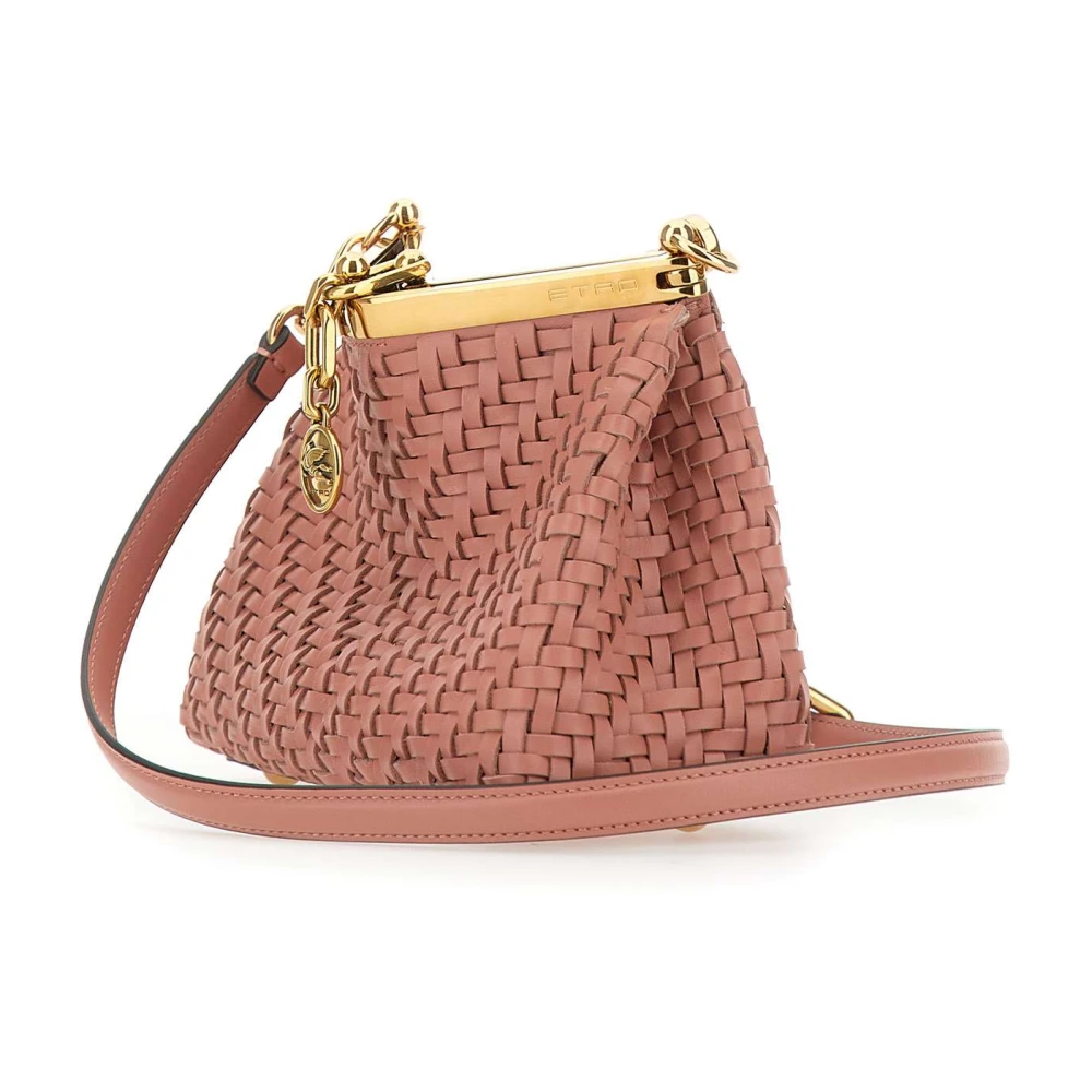 ETRO Roze Mini Tas met Gouden Hardware Pink Dames