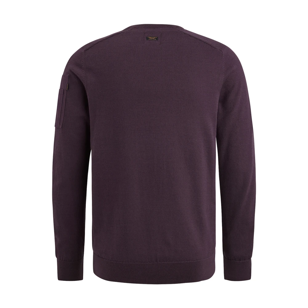 PME Legend Klassieke Amerikaanse gebreide trui Purple Heren