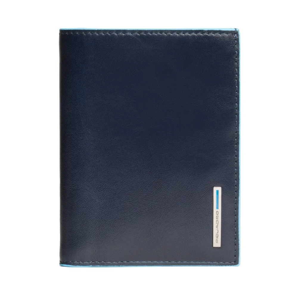 Piquadro Mannelijk Blauw Verticale Portemonnee