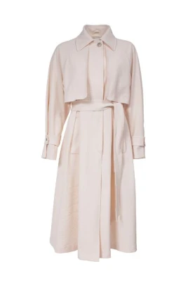 Fresh Crinkle Woven Trench Coat
