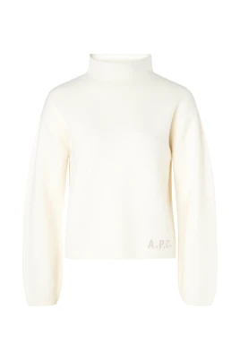 Stickad Mock Neck Tröja
