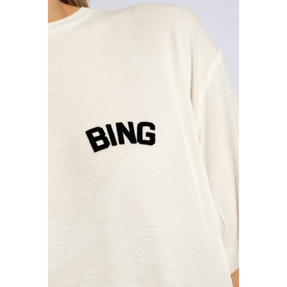 Anine Bing Louis T-shirt White Dames
