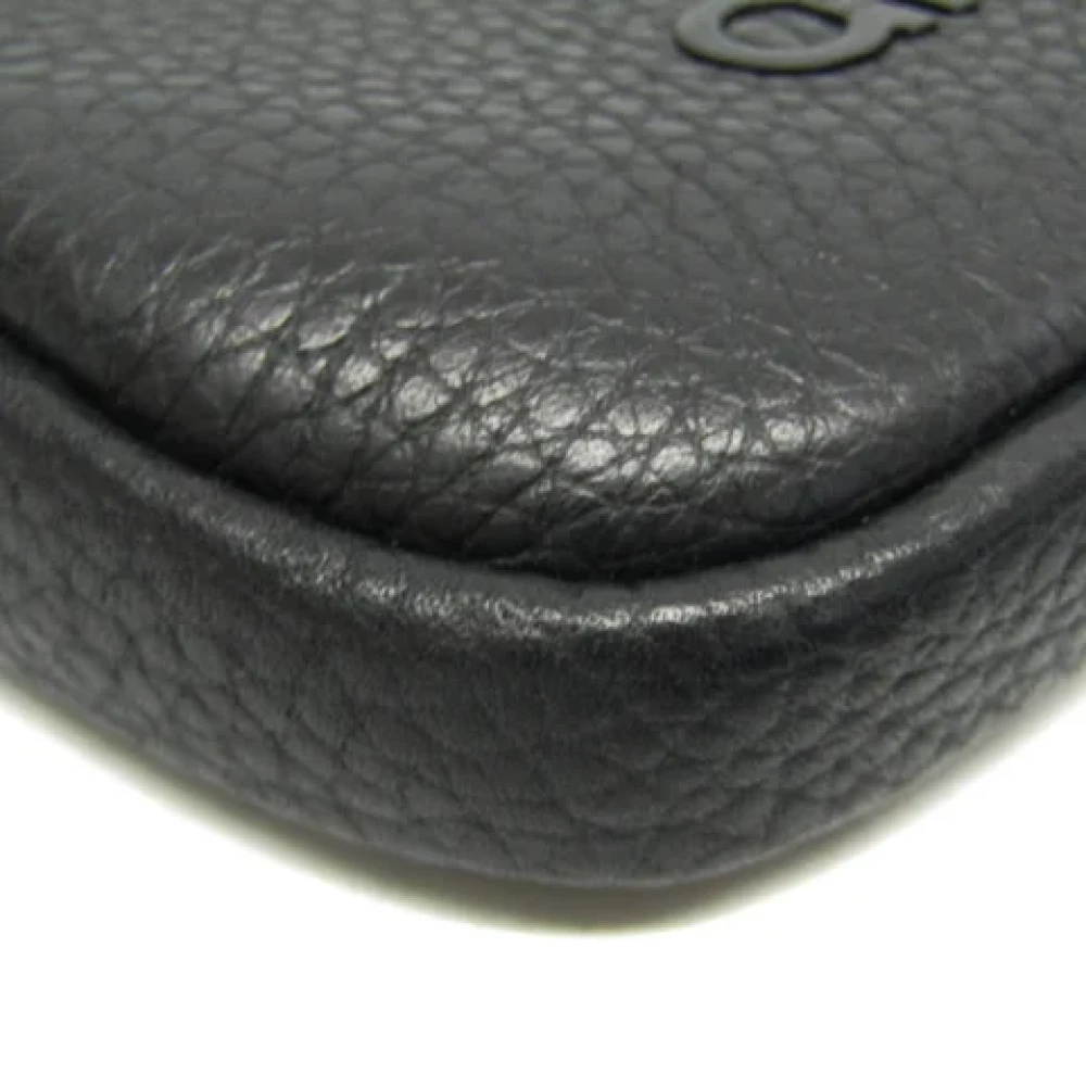 Salvatore Ferragamo Pre-owned Leather pouches Black Dames