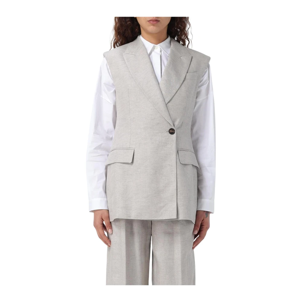 Jackets > Vests - - Brunello Cucinelli - Modalova