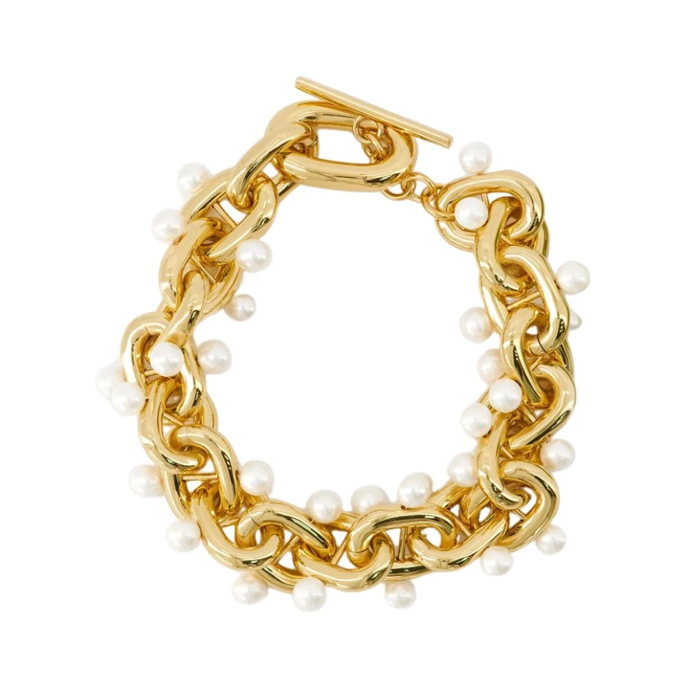 Paco Rabanne Guld Länk Halsband - XL Yellow, Dam