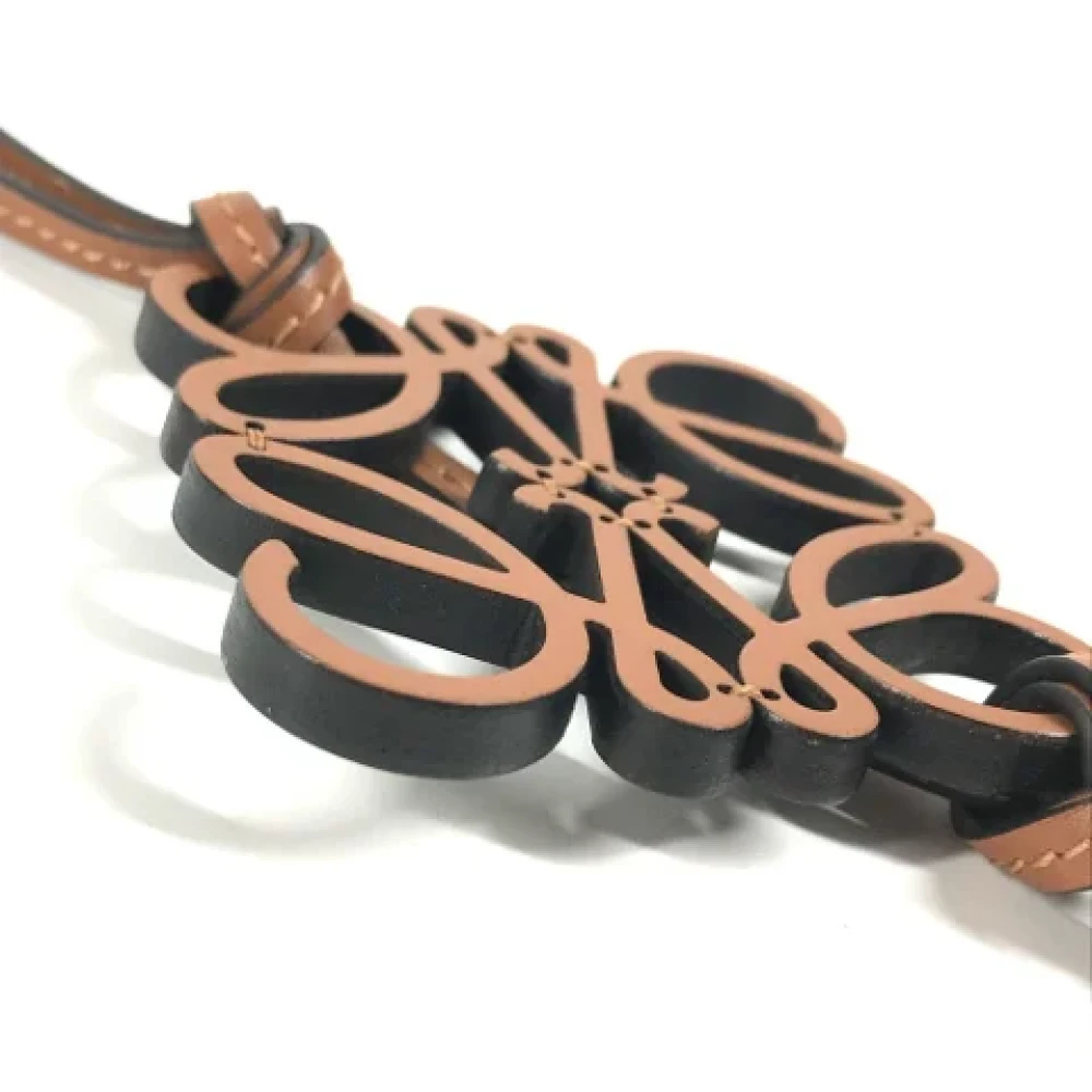 Loewe Pre-owned Leather key-holders Black Dames