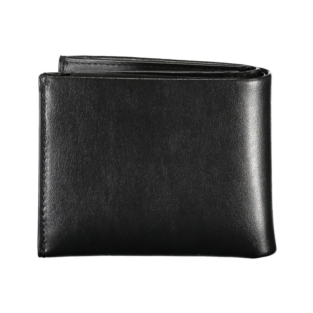 Calvin Klein Elegante zwarte leren portemonnee met Rfid Black Heren