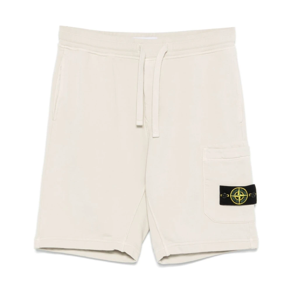 Stone Island Beige Bermuda Shorts voor Mannen Beige Heren