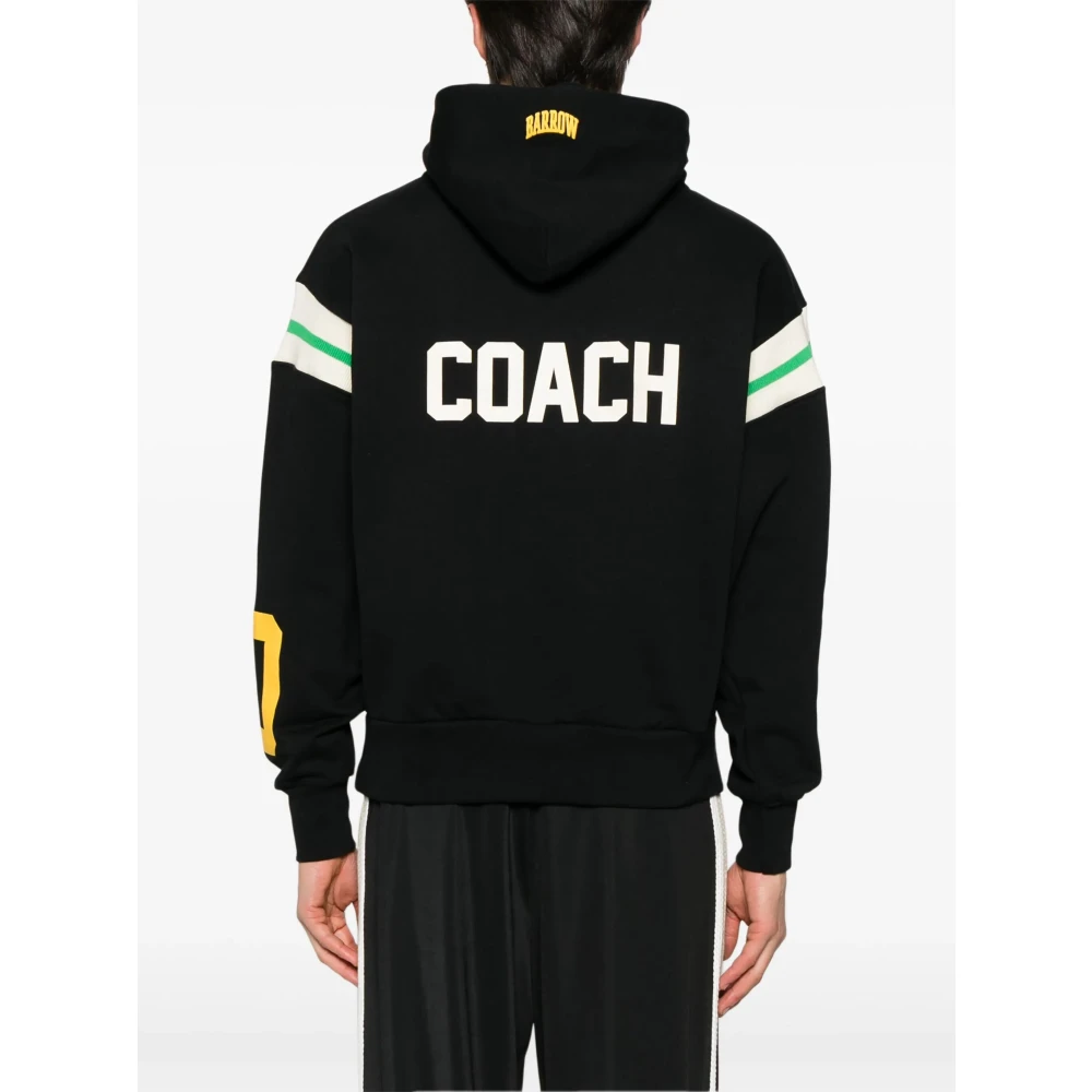 Barrow Zwarte Hoodie voor een stijlvolle uitstraling Black Heren