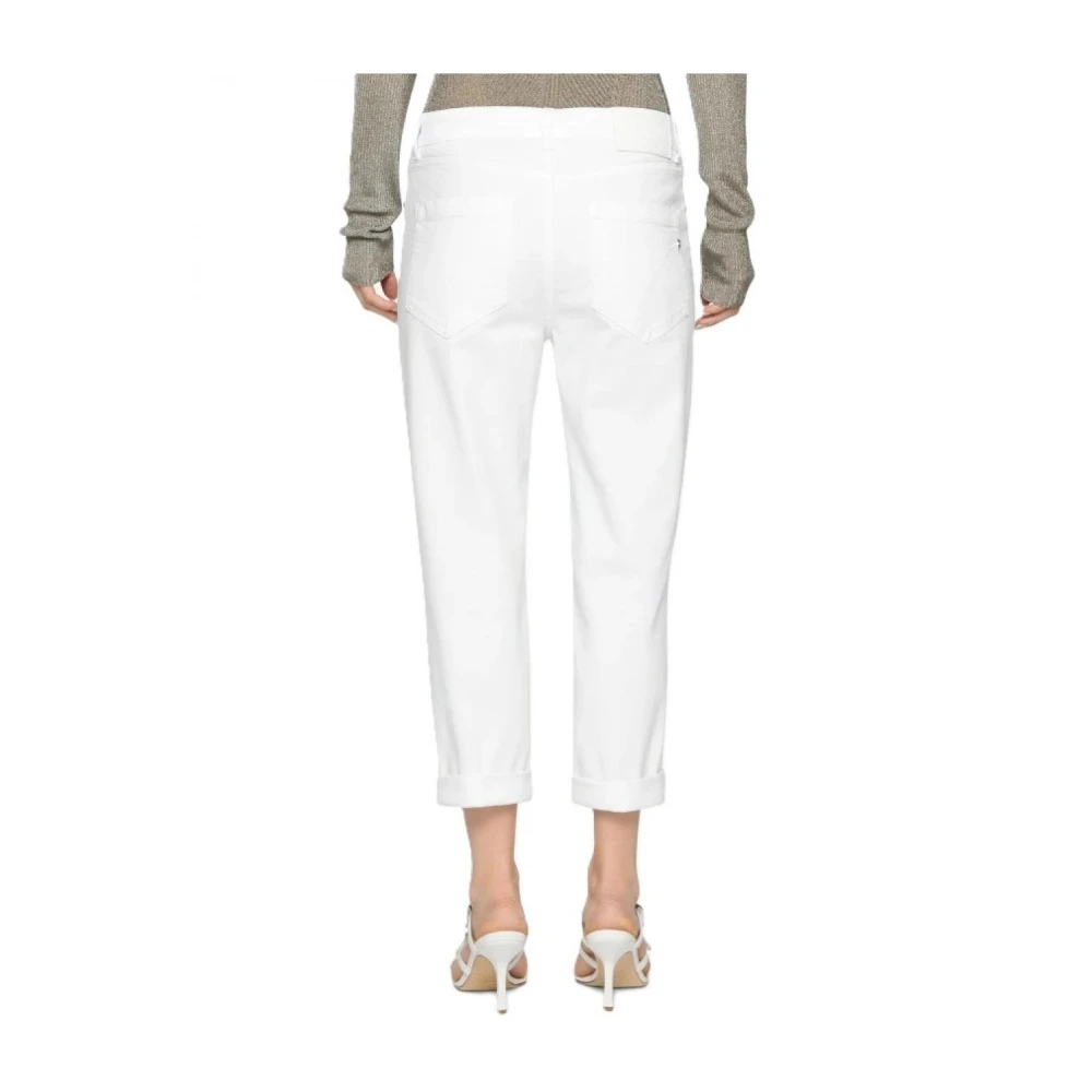 Dondup Katoenen jeans voor een stijlvolle look White Dames
