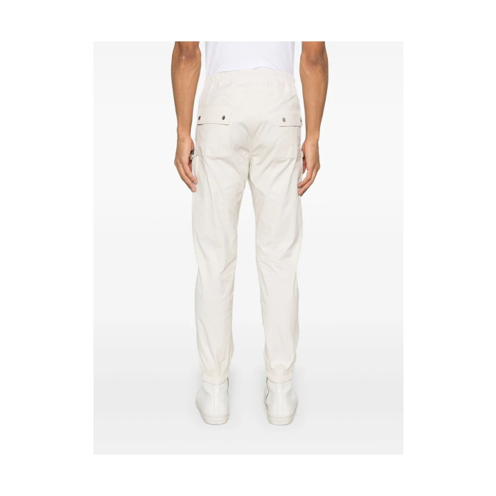 Rick Owens Beige Elastische Tailleband Voorrits Broek Beige Heren