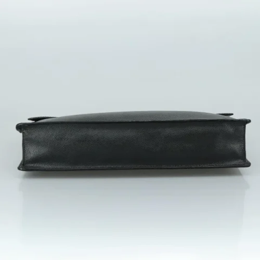 Louis Vuitton Vintage Pre-owned Leather briefcases Black Dames