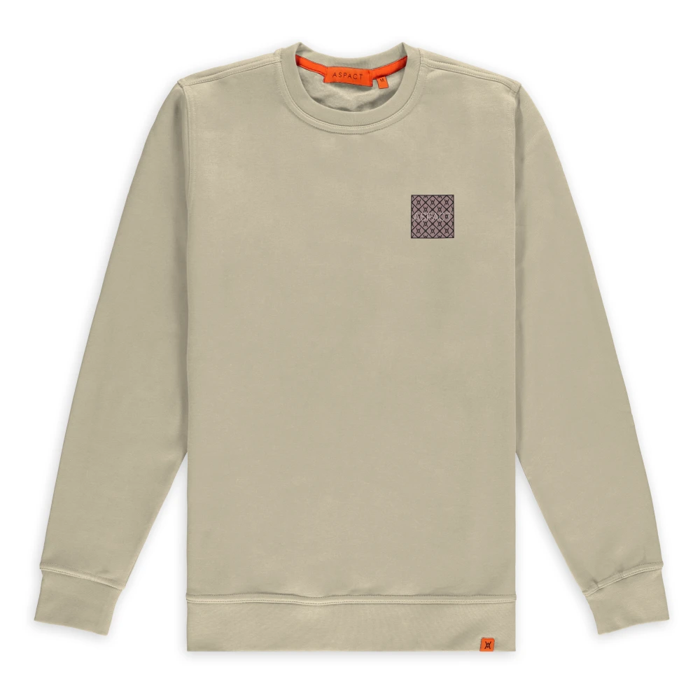 Aspact Denzell Crewneck Beige Heren