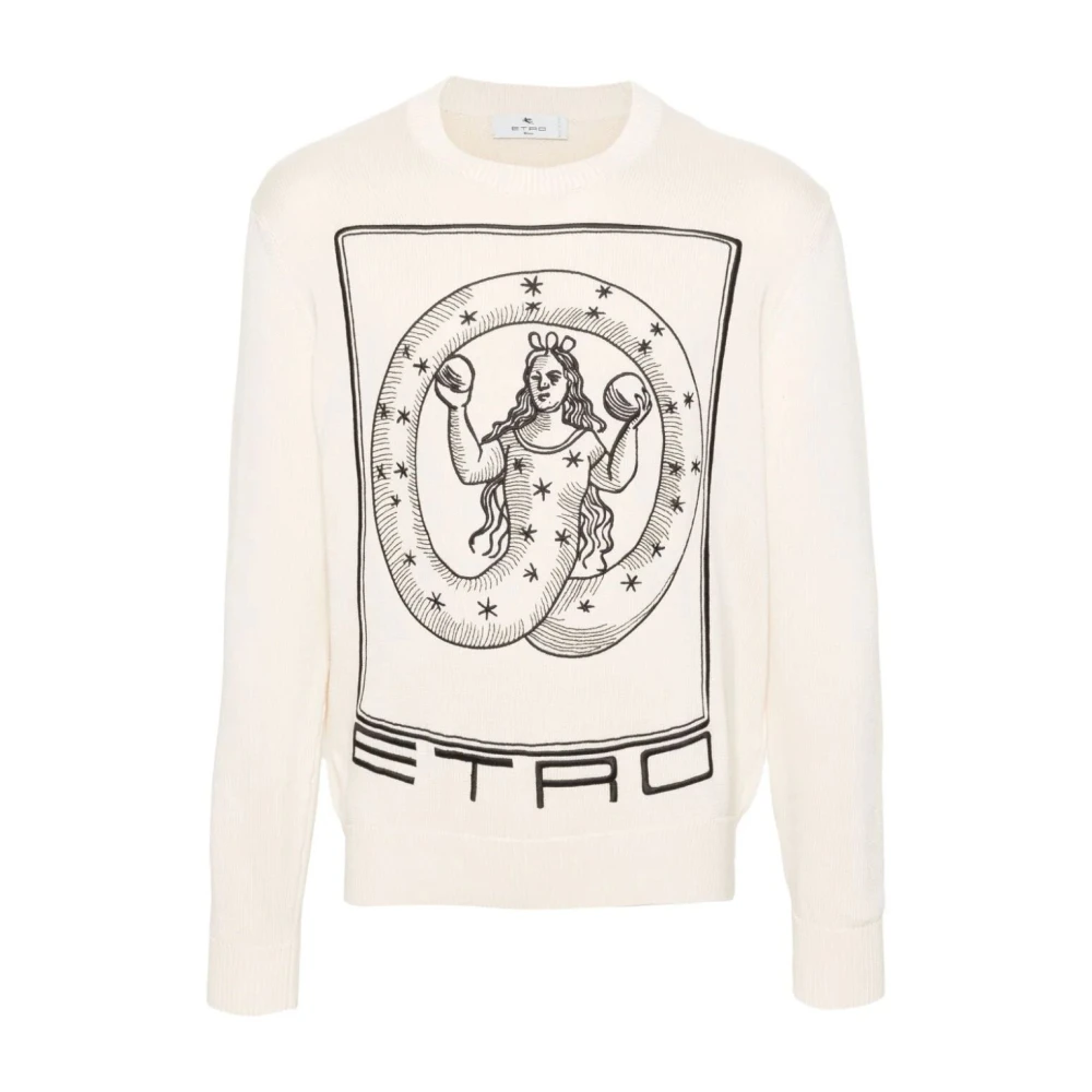 ETRO Stijlvol Gebreide Trui White Heren