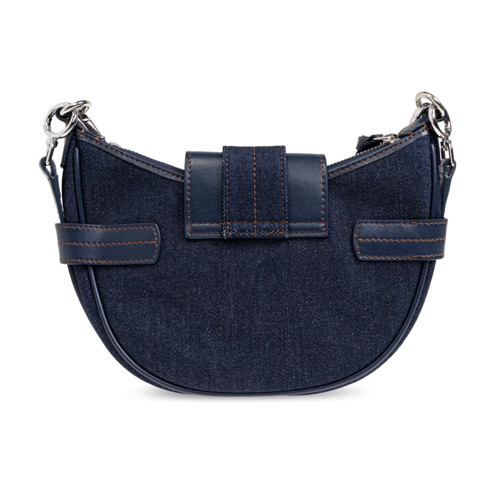 Ganni Denim schoudertas Blue Dames