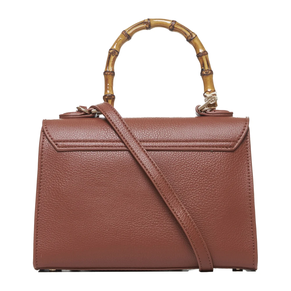 V73 Bruine Leren Tas Brown Dames