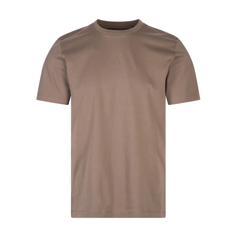 Hugo Boss Groen T-shirt met gemerceriseerde afwerking Green Heren