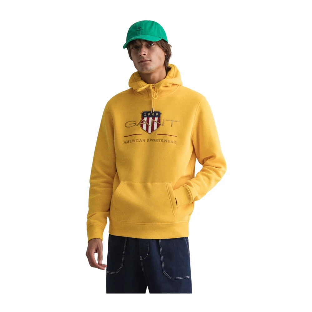 Gant Sweatshirt Yellow Heren