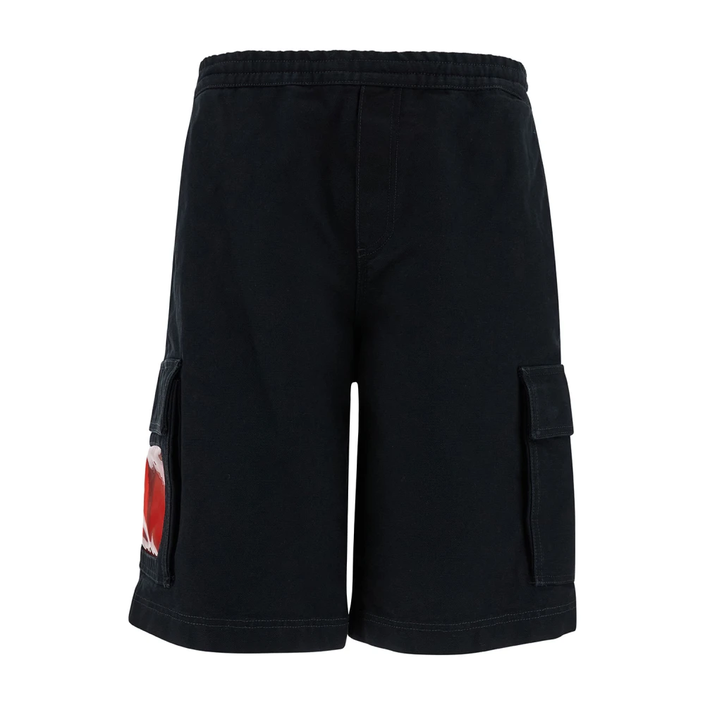44 Label Group Shorts de sport décontractés pour hommes Black Heren