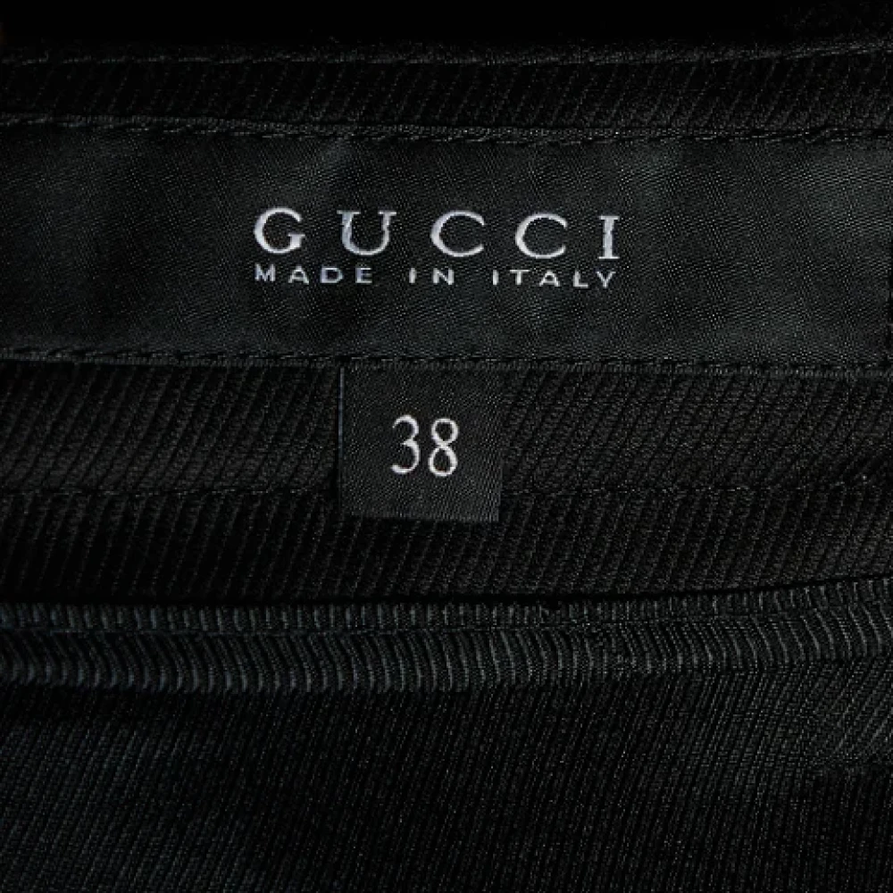 Gucci Vintage Pre-owned Cotton bottoms Black Dames